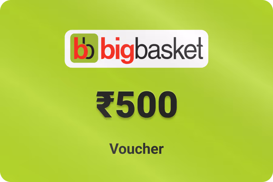 BigBasket Shopping Voucher — Up to 30% off, from ₹350